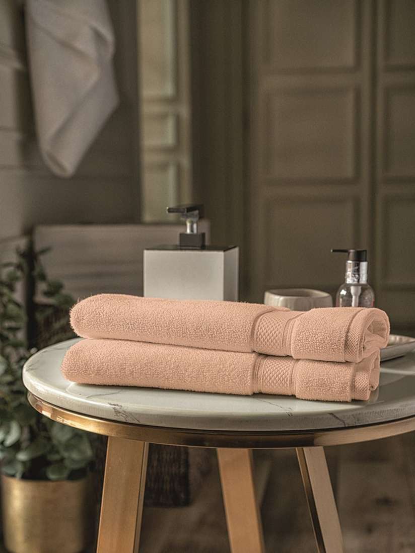 Peach coloured towels outlet
