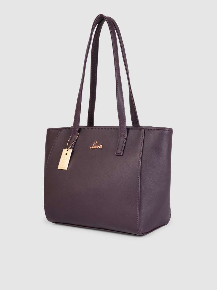 Buy Lavie Purple PU Structured Shoulder Bag Handbags for Women 14776286 Myntra