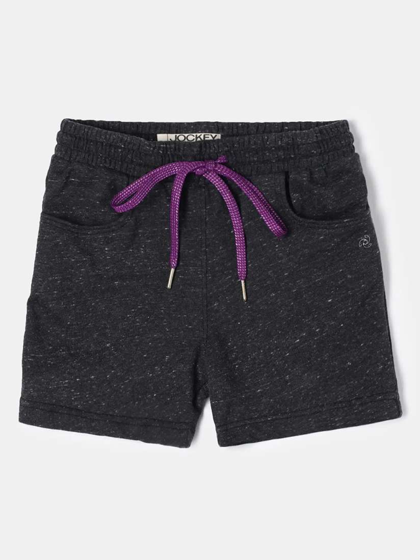 Buy Jockey Girls Super Combed Cotton Regular Fit Solid Shorts With Side Pockets AG04 Shorts for Girls 14778394 Myntra