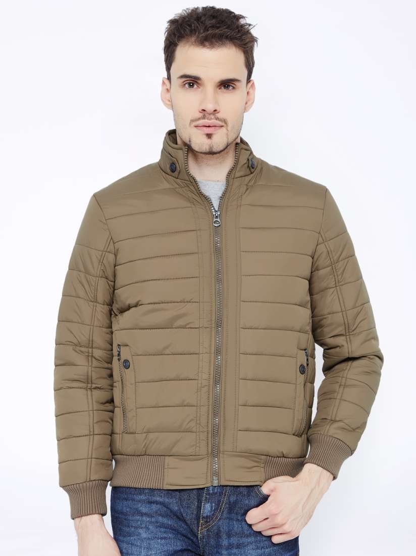 Buy British Club Khaki Quilted Jacket Jackets for Men 1478076 Myntra