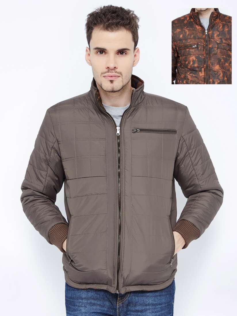 Buy British Club Brown Quilted Reversible Jacket Jackets for Men Myntra