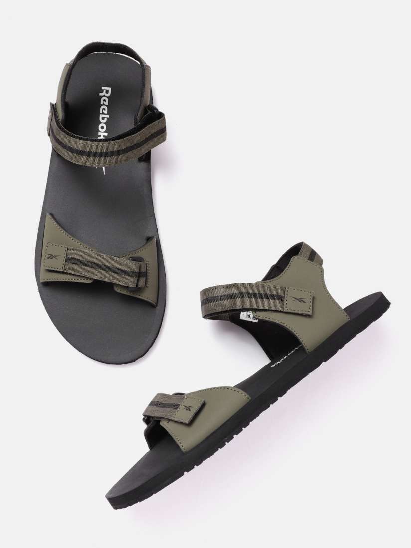 Buy Reebok Men Olive Green Black Striped Epic Pro Sports Sandals Sandals for Men 14781428 Myntra
