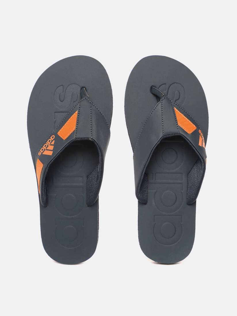 Buy ADIDAS Men Navy Blue Orange SLALON Thong Flip Flops Flip Flops for Men 14781676 Myntra