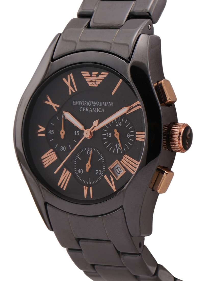Buy Emporio Armani Men Black Bracelet Style Analogue Watch AR1410I Watches for Men 1478495 Myntra