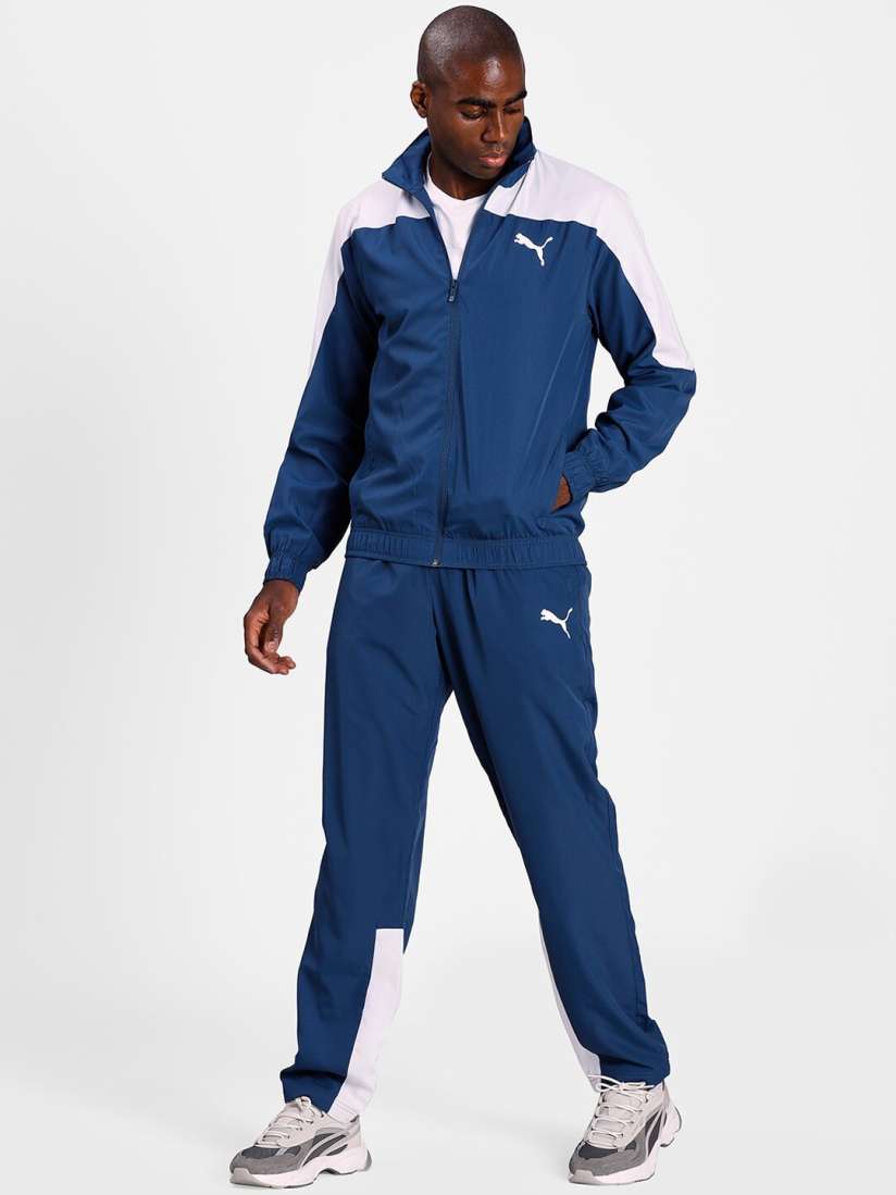 Buy Puma Teal Blue White Premium Track suit Tracksuits for Unisex 14787782 Myntra