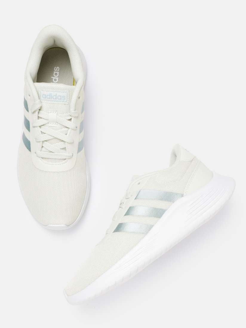 Buy ADIDAS Women Off White Silver Toned Lite Racer 2.0 Knit Sneakers Casual Shoes for Women 14788960 Myntra
