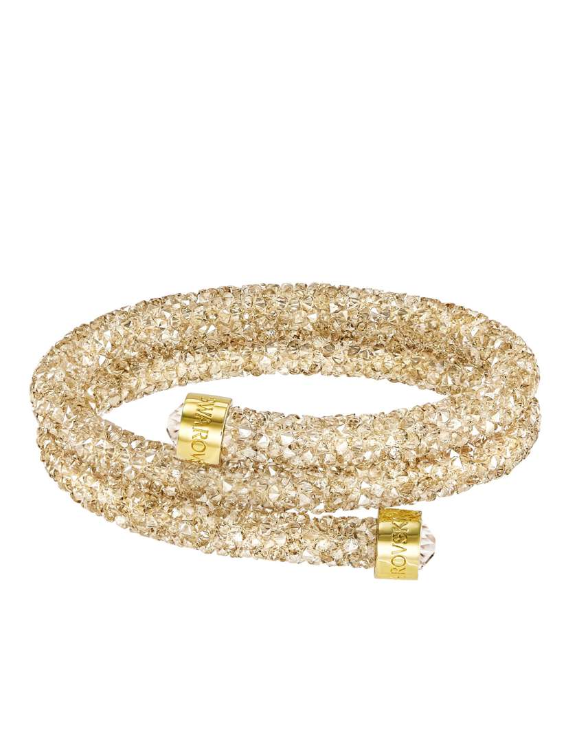 Buy SWAROVSKI Golden Crystal Crystaldust Bangle Double Bracelet for Women 1478989 Myntra