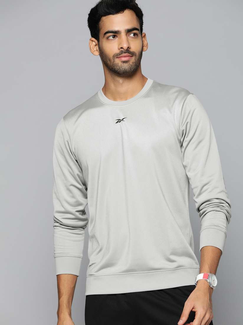 Reebok full sleeve solid men's sweatshirt cheap