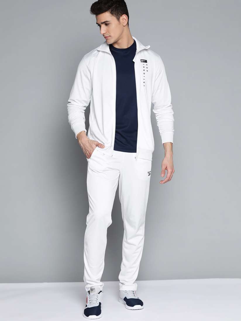 Reebok tracksuit white on sale