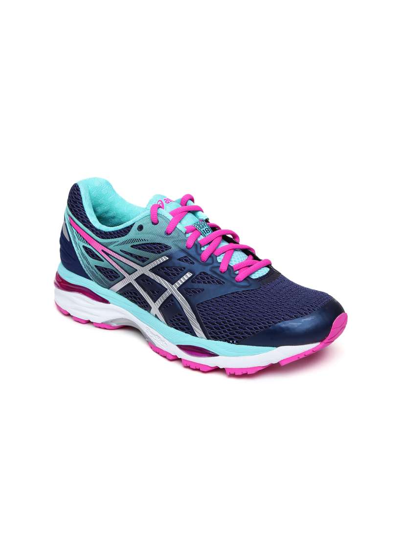 Buy ASICS Women Navy Gel Cumulus 18 Running Shoes Sports Shoes for Women 1479432 Myntra