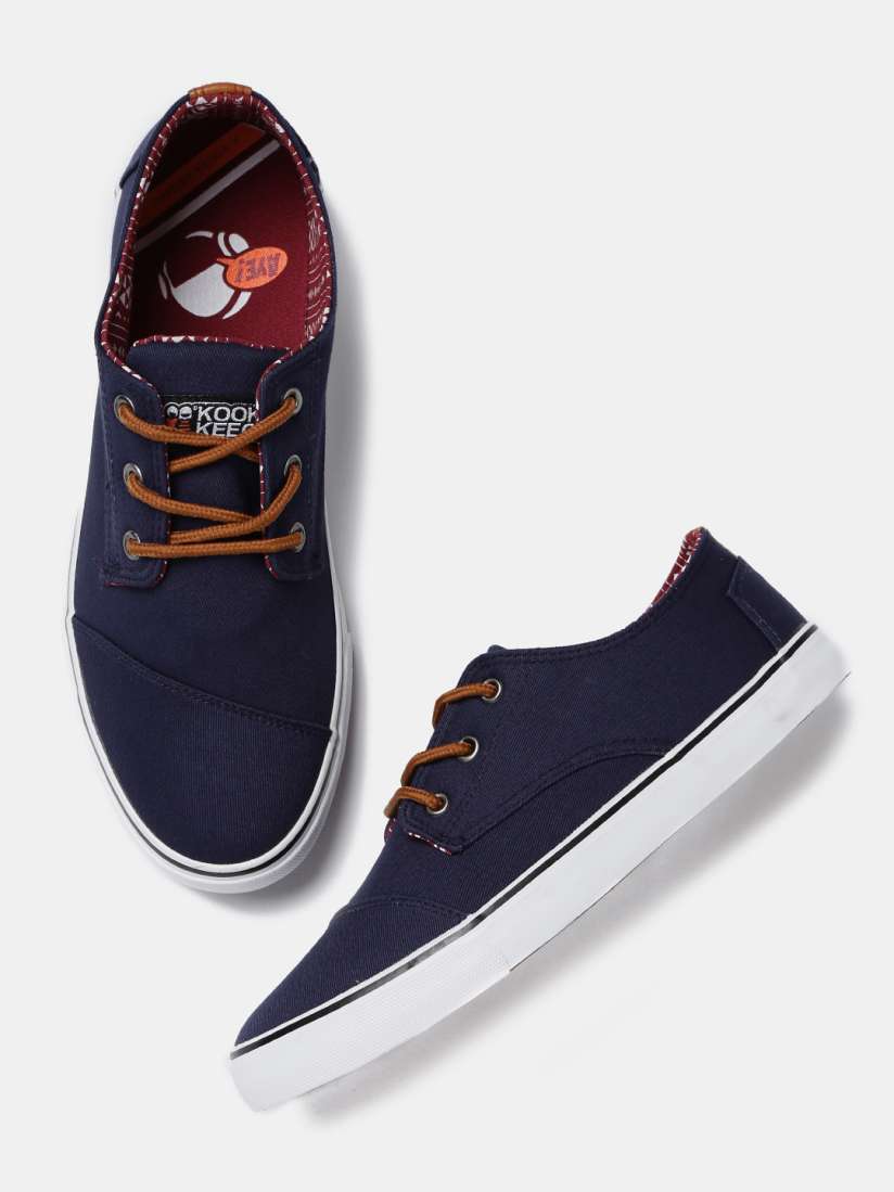 Buy Kook N Keech Men Navy Blue Solid Sneakers Casual Shoes for Men 1480324 Myntra