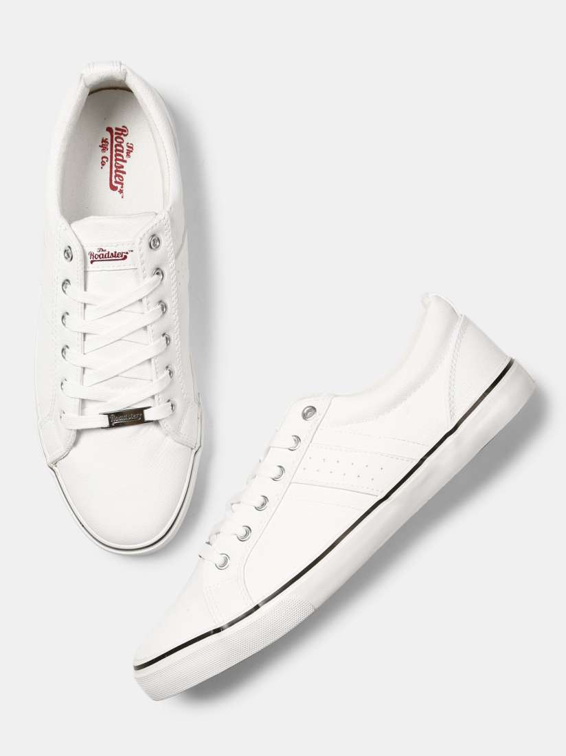 Roadster men white sneakers best sale