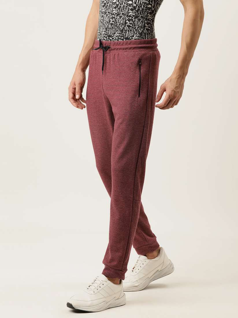 Buy Campus Sutra Men Maroon Grey Striped Straight Fit Joggers Track Pants for Men 14811352 Myntra