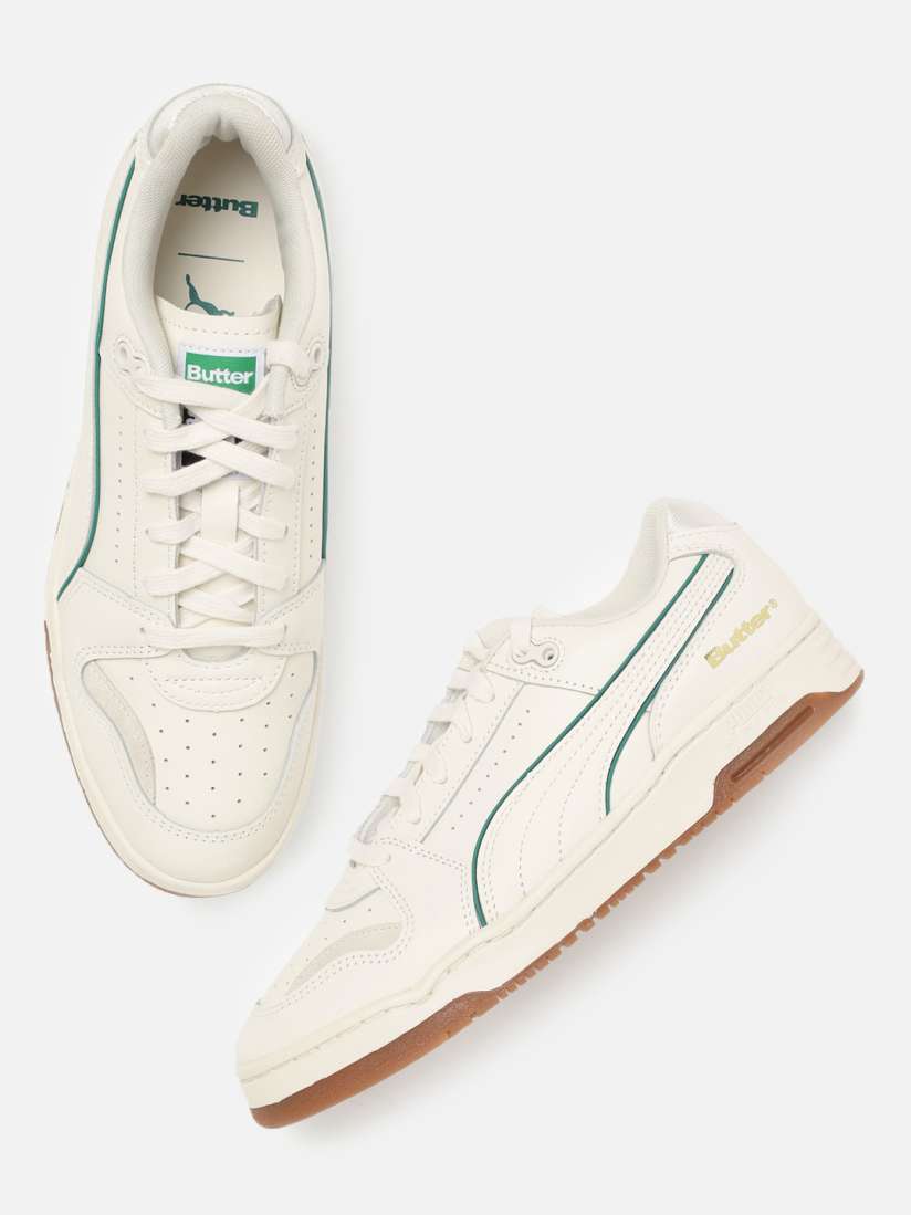 Buy PUMA x BUTTER GOODS Unisex Off White Leather Slipstream Lo Trainers Casual Shoes for Unisex 14825834 Myntra