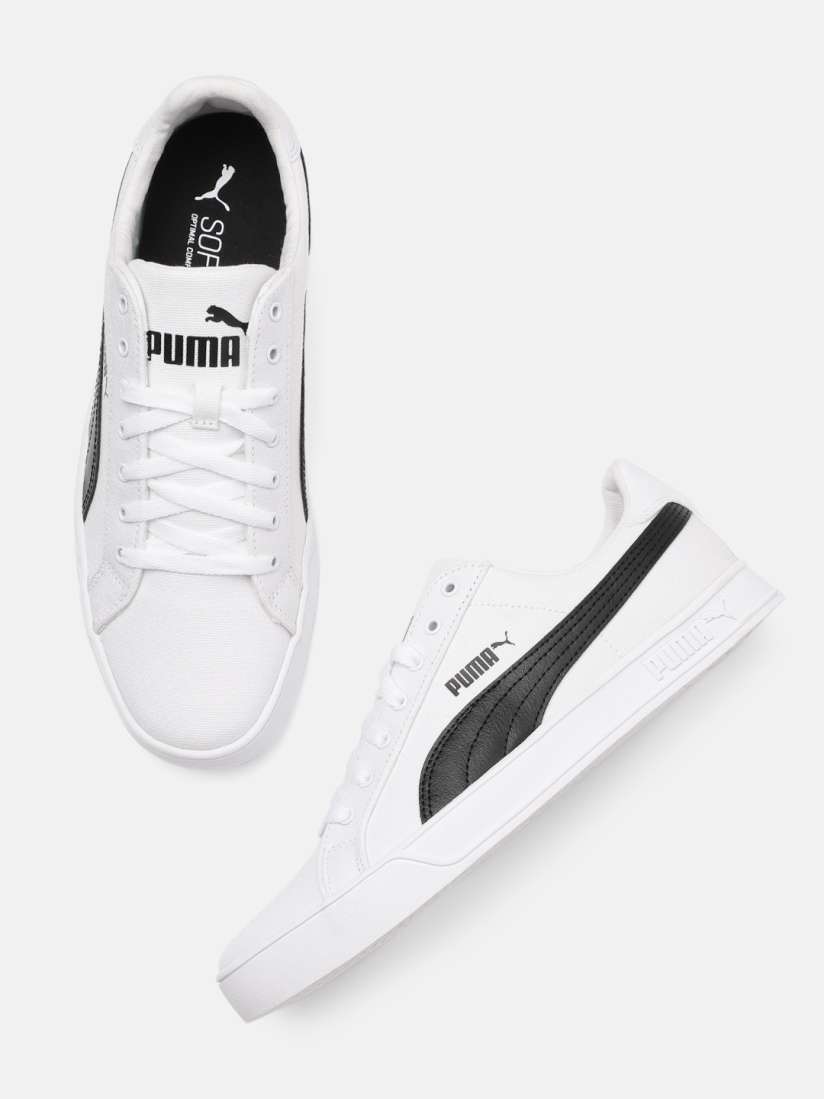 Puma white canvas shoes online