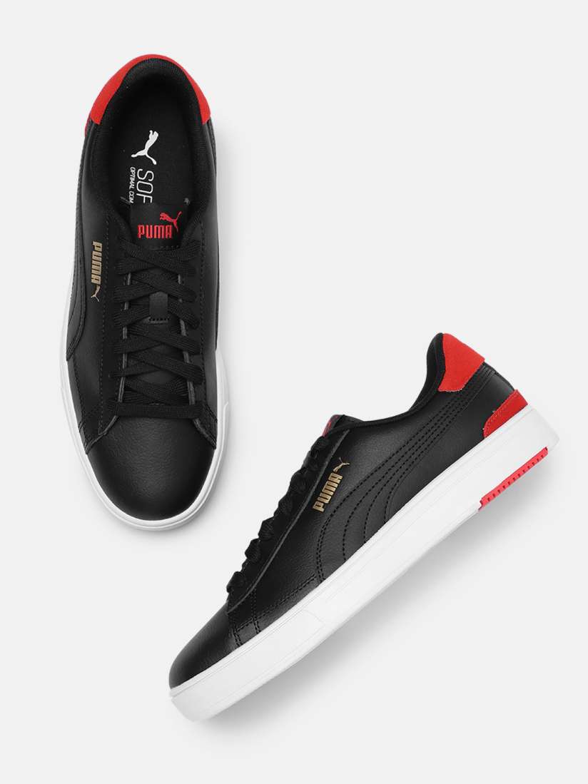 Buy Puma Unisex Black Serve Pro Leather Trainers Casual Shoes for Unisex 14825904 Myntra