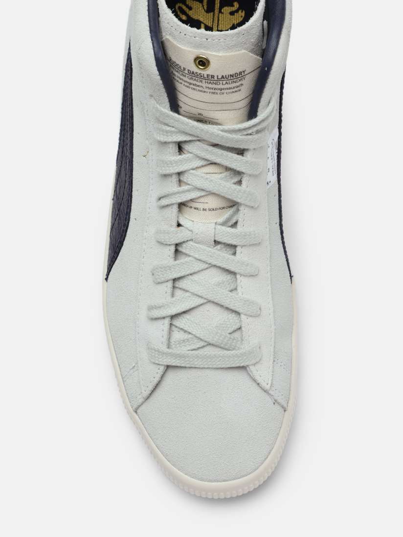 Buy Puma Boys White Navy Blue Rudolf Dassler Legacy Suede Mid VTG Laundry Trainers Casual Shoes for Boys 14825988 Myntra