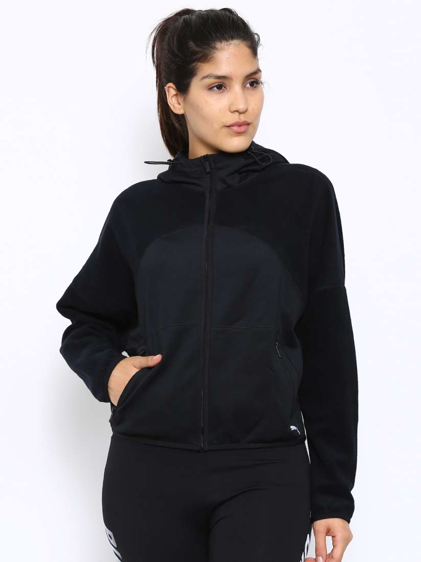 Buy Puma Yogini WARM Black Hooded Jacket Jackets for Women 1483725 Myntra