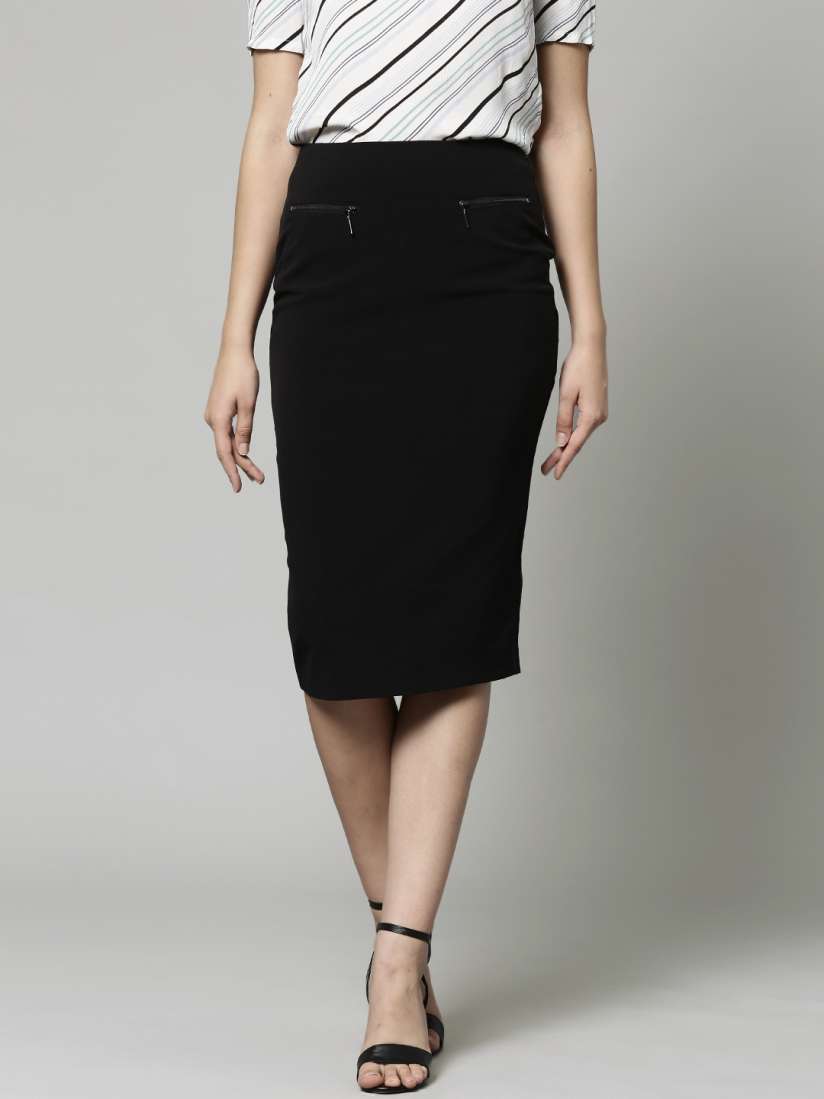 Buy Marks Spencer Black Pencil Skirt Skirts for Women 1485240 Myntra