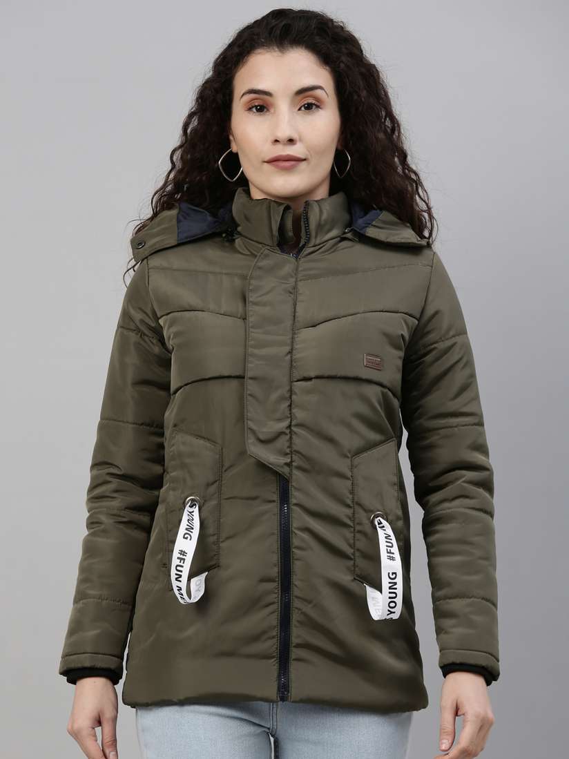 Olive green parka jacket new arrivals