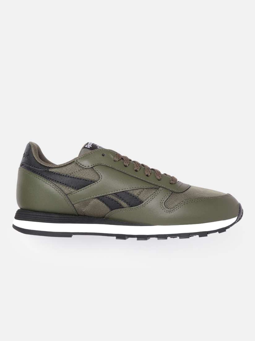 Buy Reebok Classic Men Olive Green Woven Design Sneakers Casual Shoes for Men 14864918 Myntra