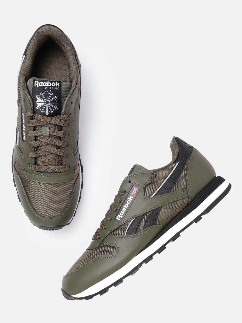 Khaki loat green reebok trainers