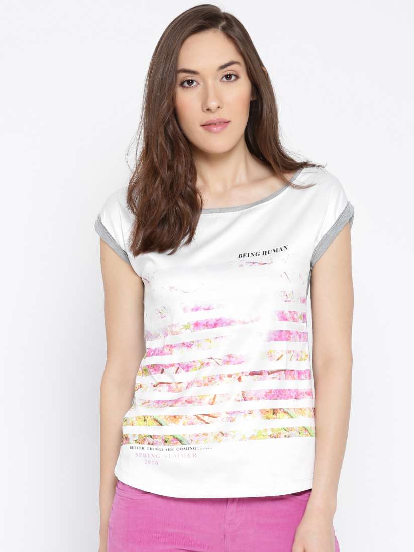 Being human t shirt for girl on sale