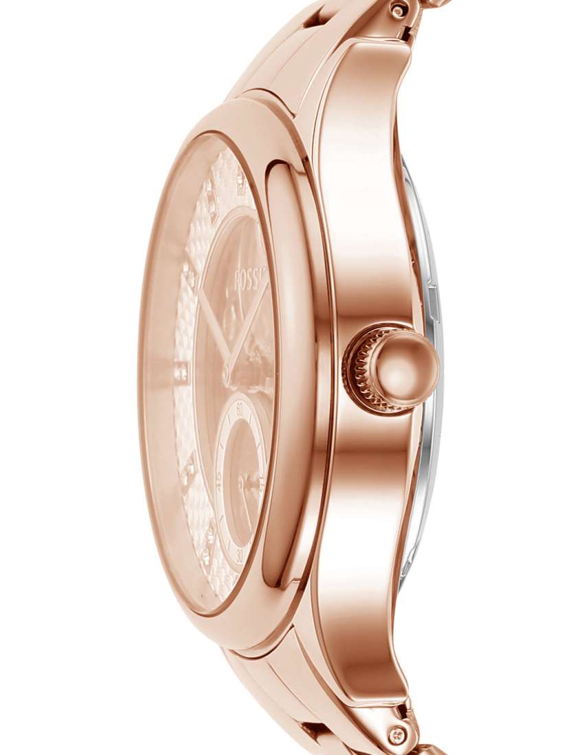 Buy Fossil Women Modern Sophisticate Rose Gold Toned Skeleton Dial Automatic Watch BQ3651 Watches for Women 14872844 Myntra