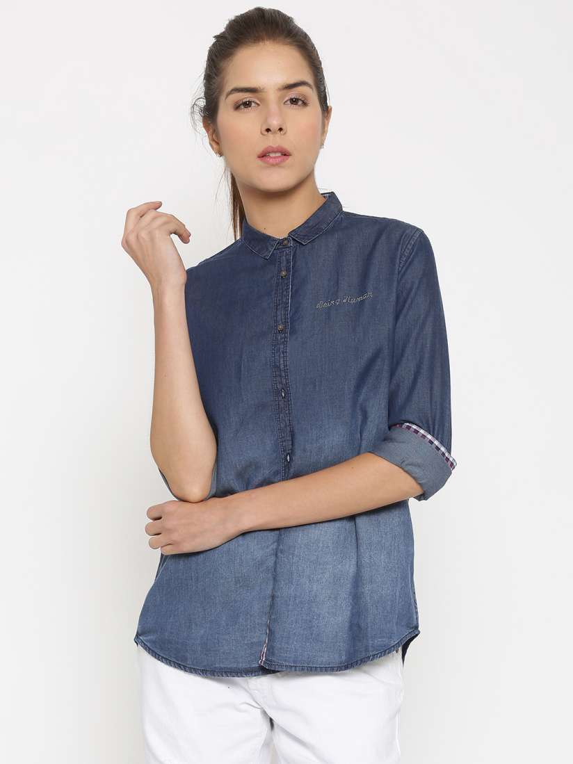 Being human denim shirts top