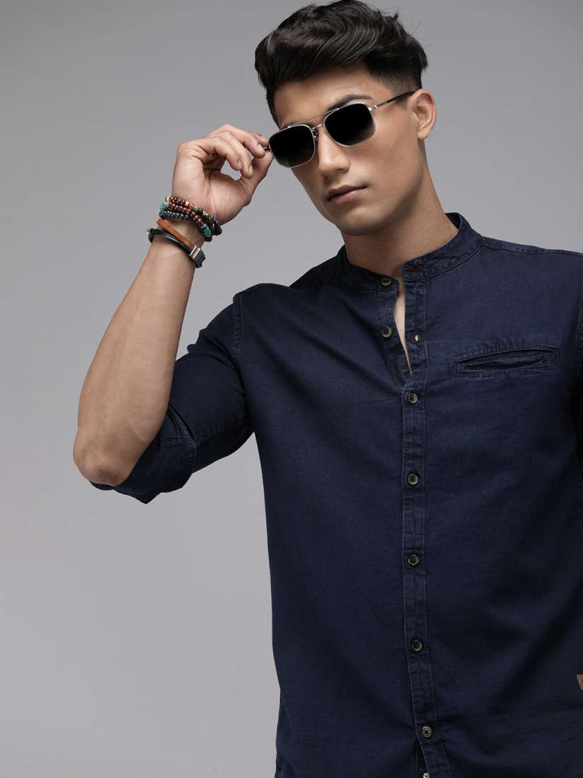 Myntra denim shirts online