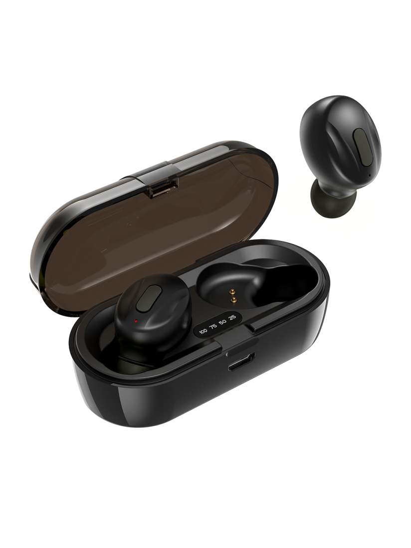 Buy WeCool Black Moonwalk Mini Earbuds with Magnetic Charging Case IPX5 Headphones for Unisex 14884284 Myntra