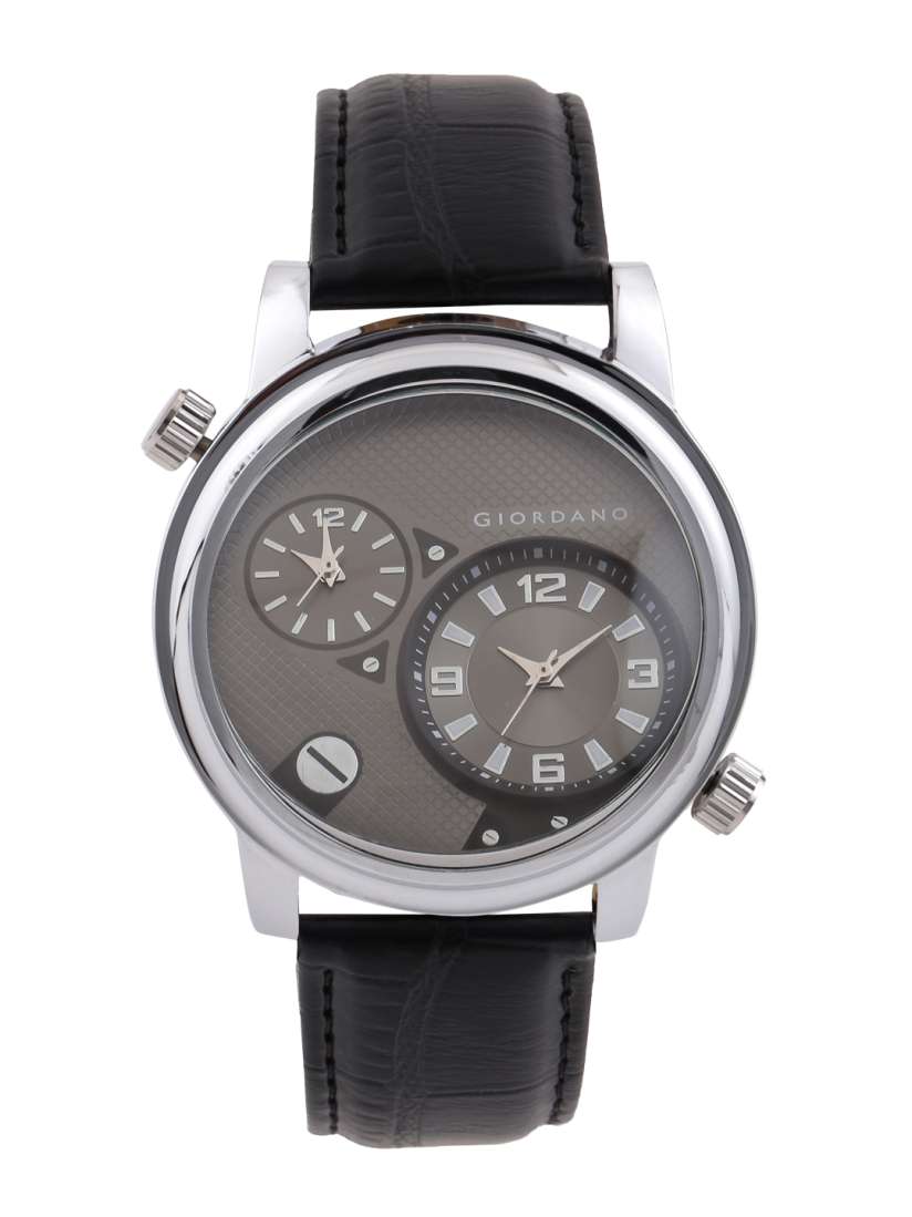 Buy GIORDANO Men Charcoal Grey Dual Time Dial Watch 60058 DTL Watches for Men 1488473 Myntra