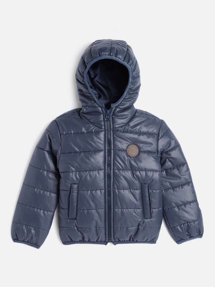 Buy U.S. Polo Assn. Kids Boys Navy Blue Solid Polyester Regular Puffer Jacket Jackets for Boys 14887398 Myntra