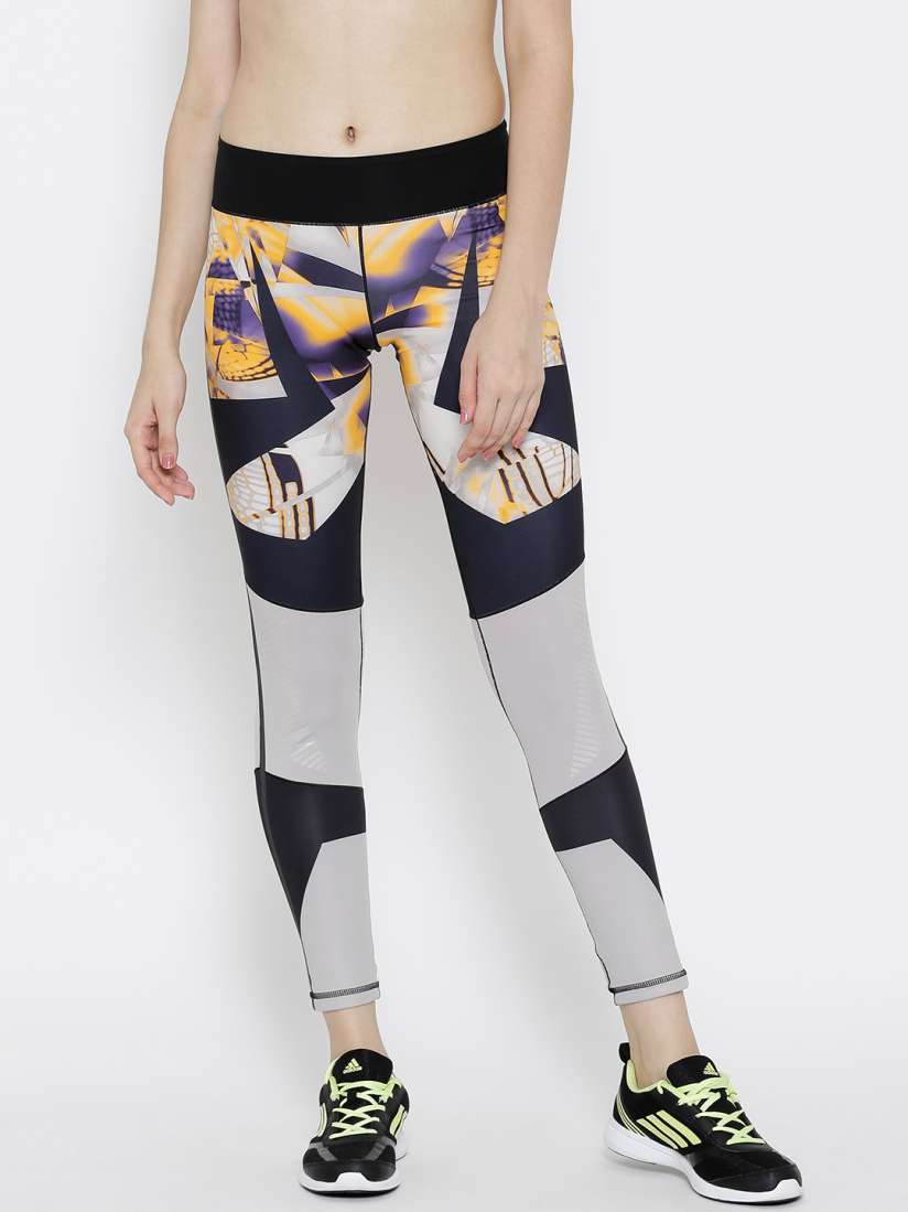Buy ADIDAS Black Beige Wow Drop1 Printed Tights Tights for Women 1488903 Myntra
