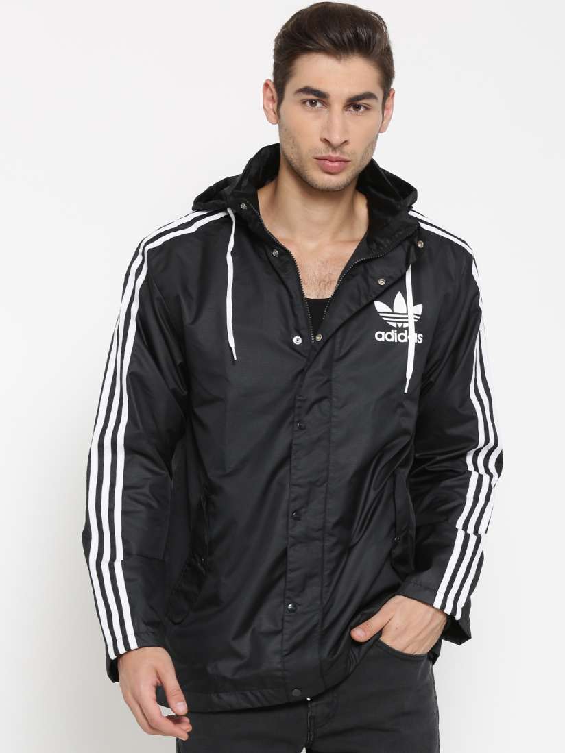 Buy ADIDAS Originals Black ADC Fashion Windcheater Hooded Jacket Jackets for Men 1488937 Myntra