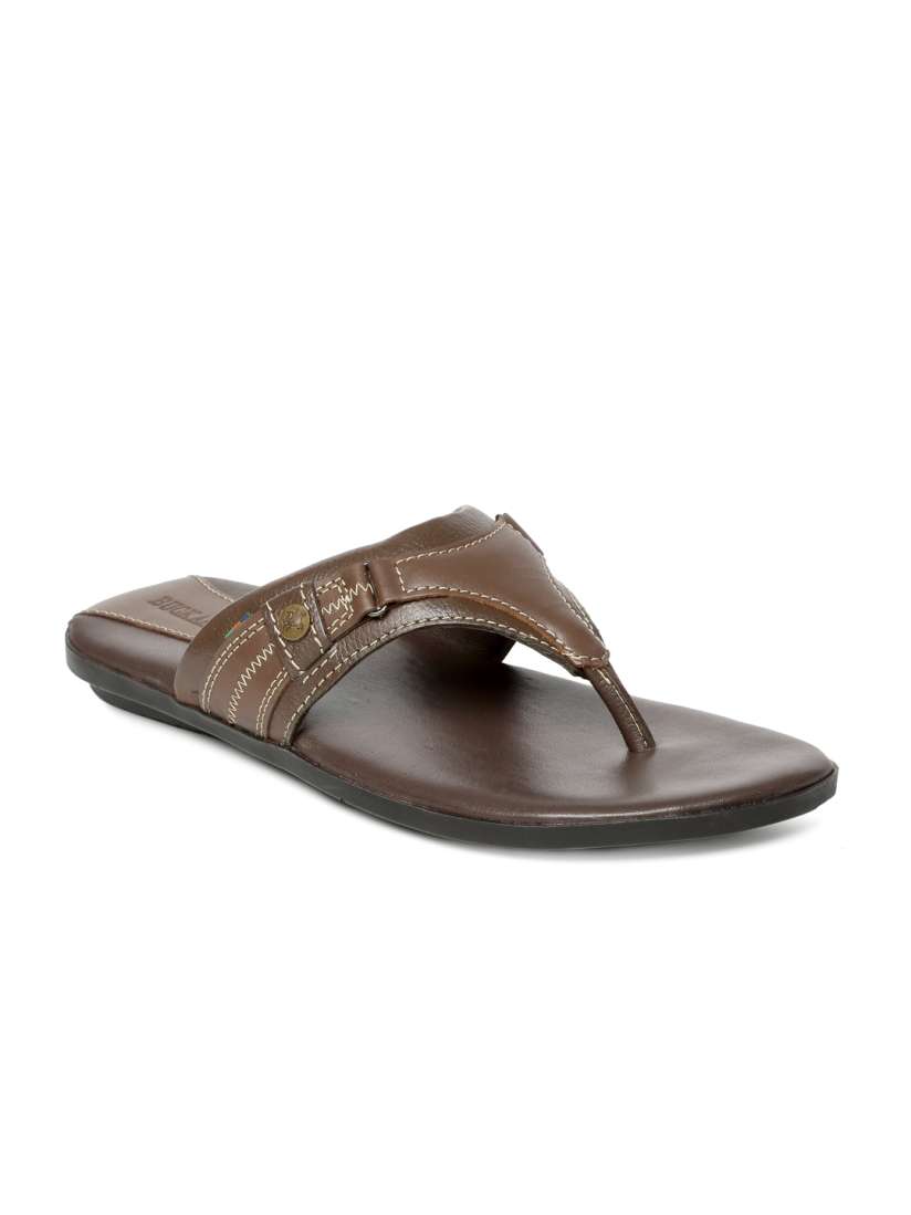 Buy Buckaroo Men Brown Paxton Leather Flip Flops Flip Flops for Men 1489082 Myntra
