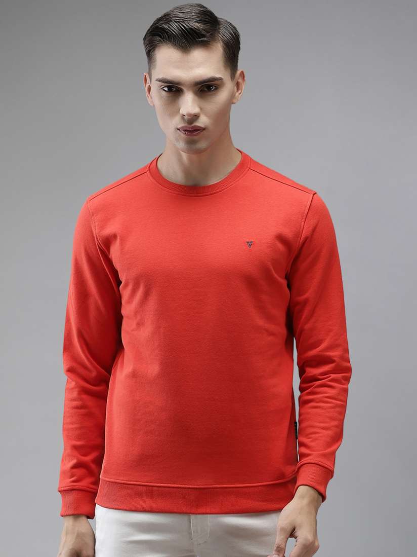 Buy Van Heusen Sport Men Orange Sweatshirt Sweatshirts for Men 14899888 Myntra