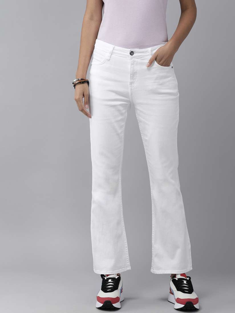 Myntra white jeans new arrivals