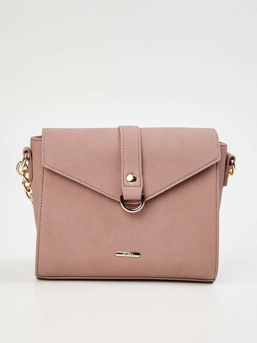 Buy Ginger by Lifestyle Mauve Structured Sling Bag Handbags for Women 14907724 Myntra