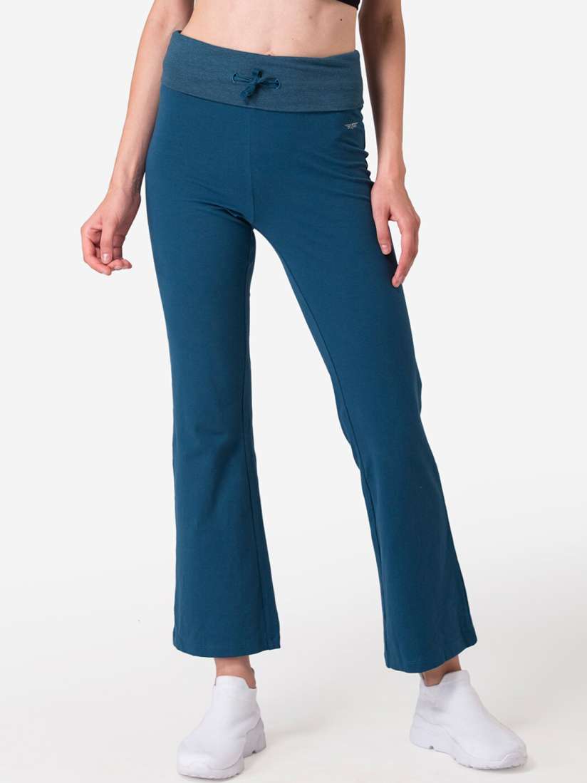 Buy Red Tape Women Teal Blue Solid Straight Fit Yoga Track Pants Track Pants for Women 14911756 Myntra