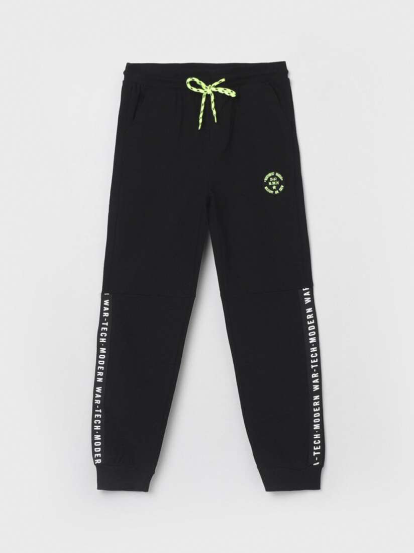 Buy max Boys Black Printed Pure Cotton Jogger Pants Lounge Pants for Boys 14912500 Myntra
