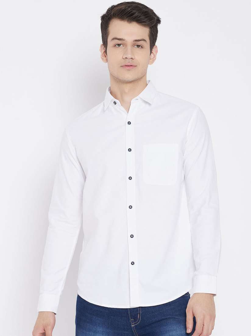 Buy Octave Men White Casual Shirt Shirts for Men 14915692 Myntra