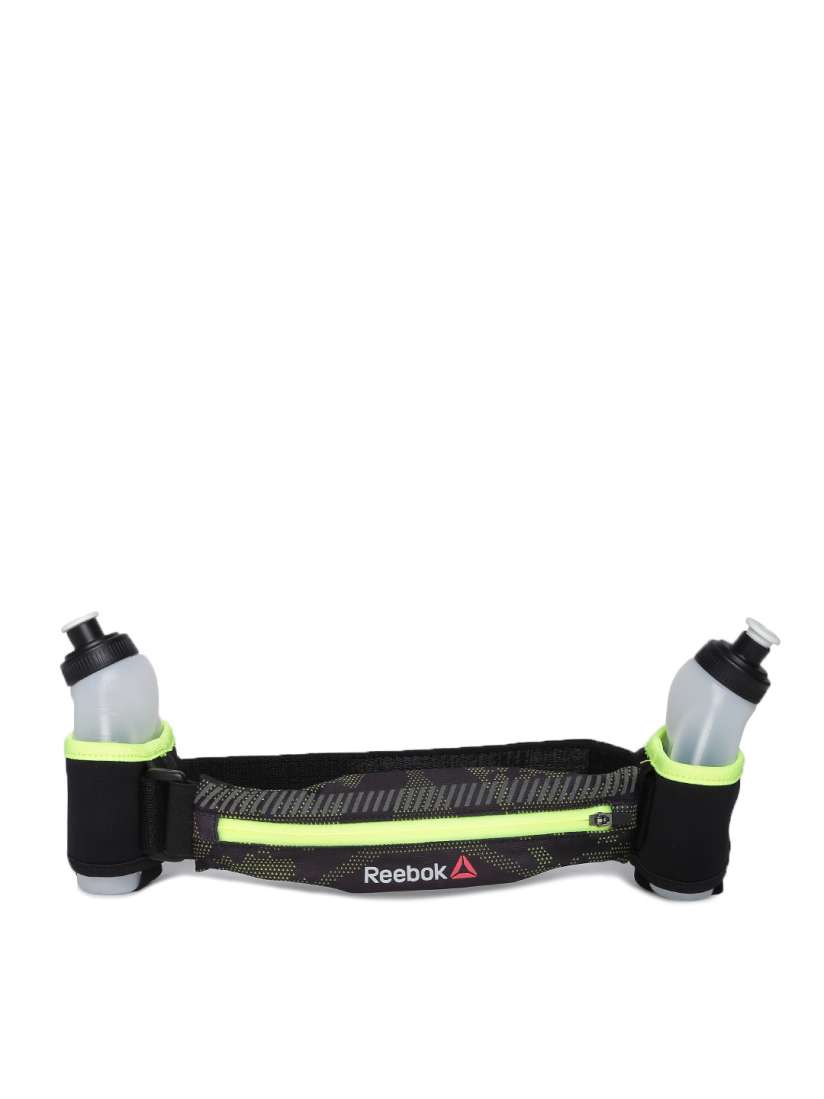 Buy Reebok Unisex Black OS Printed Running Belt with Bottles Sports Accessories for Unisex 1491998 Myntra