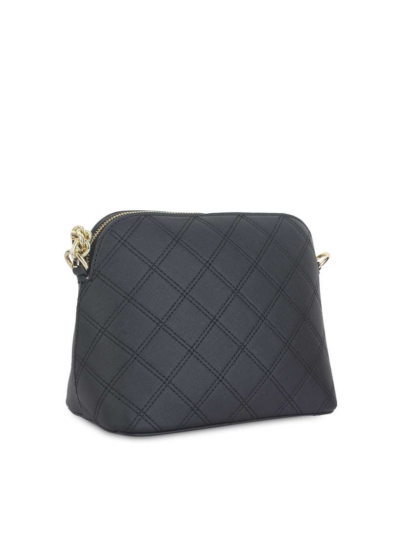 Buy Alvaro Castagnino Black Quilted Sling Bag Handbags for Women 1492182 Myntra