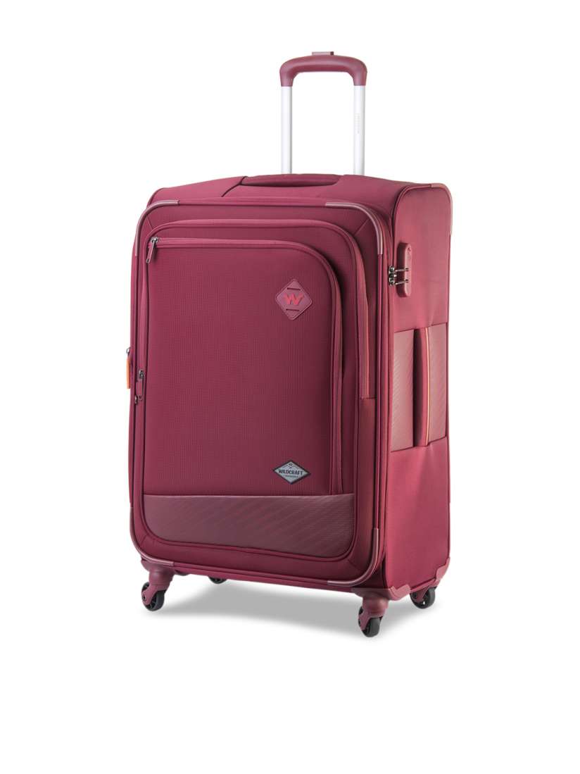 Buy Wildcraft Red Solid Soft Sided Cabin Trolley Suitcase Trolley Bag for Unisex 14922416 Myntra