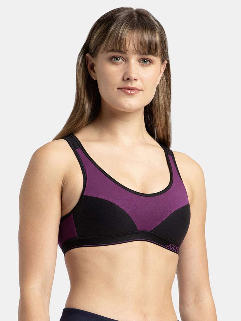 Buy Jockey Wirefree Padded Full Coverage Racer Back Active Bra 1378 Bra for Women 14922454 Myntra