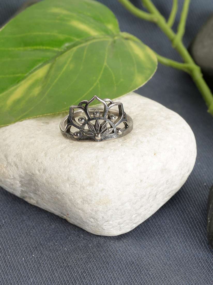 Oxidised Silver Giva Jewellery Silver Rings GIVA 925 Sterling