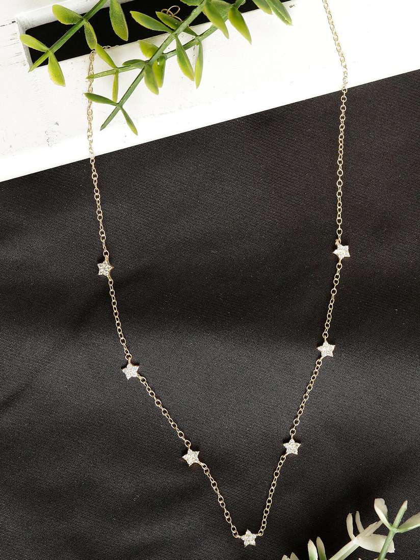 Buy GIVA 925 Silver Golden Star Constellation Necklace - Necklace 