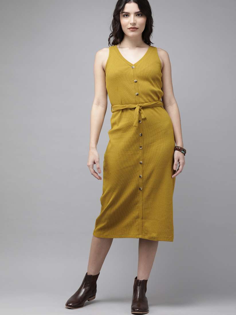 Olive green bodycon midi dress sale