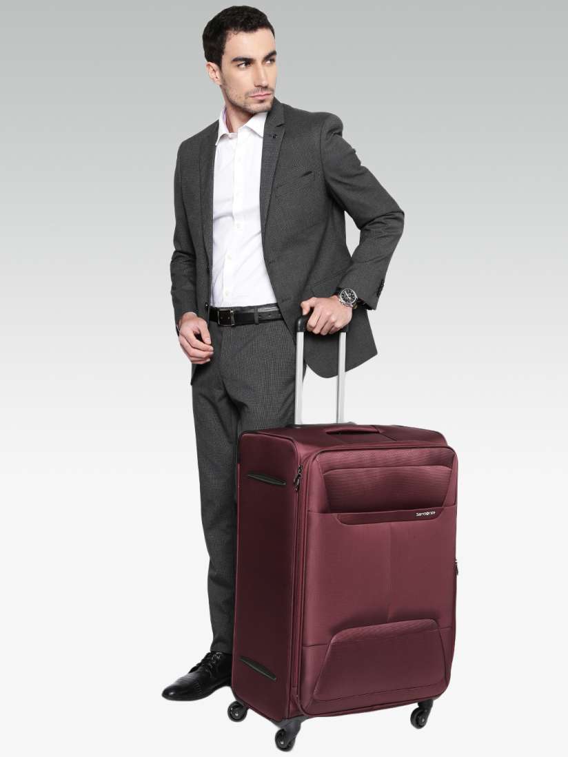 Buy Samsonite Unisex Burgundy Casso Spinner Large Trolley Suitcase Trolley Bag for Unisex 1492932 Myntra